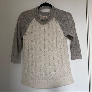 MOSSIMO Gray and White Sweater